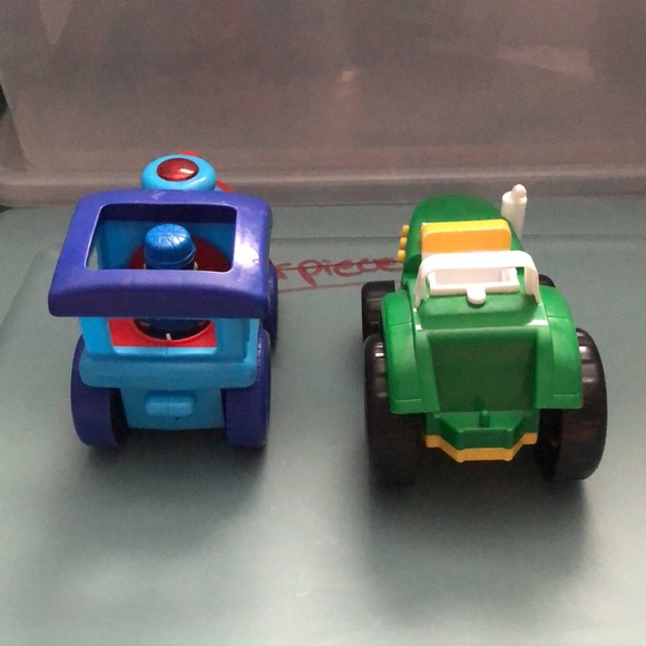 🛍️ Colorful Train and Tractor Toy Set - Picture 3 of 3